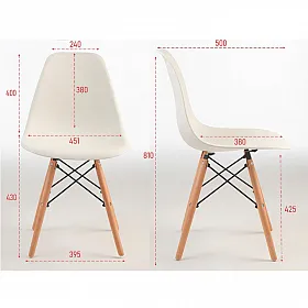 Стул Eames (Имс) белый - фото №7